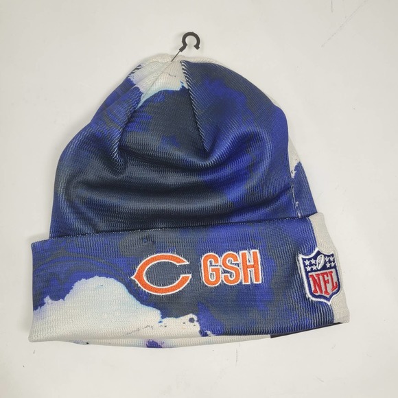 NEW New Era 2022 Sideline Ink Dye Cuffed Knit Hat - Chicago Bears C - Picture 3 of 3